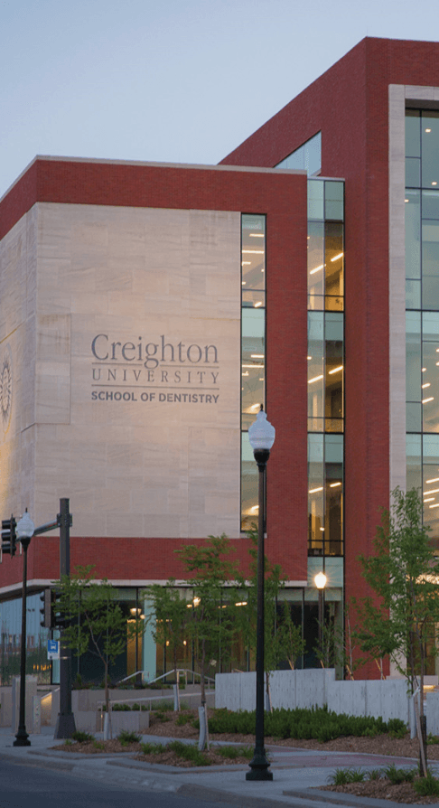 Outside view of dental school building