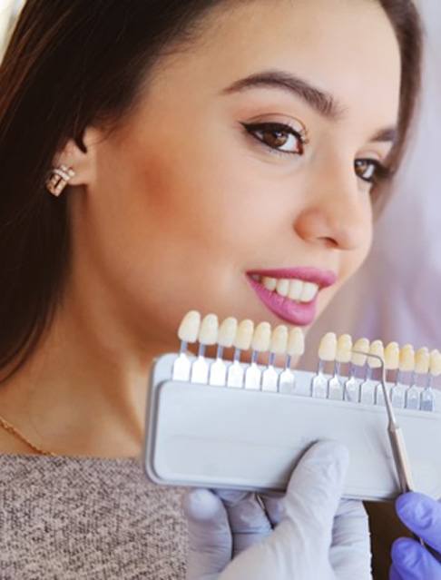 a patient undergoing the veneer process in Marana