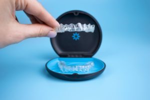 holding clear aligners